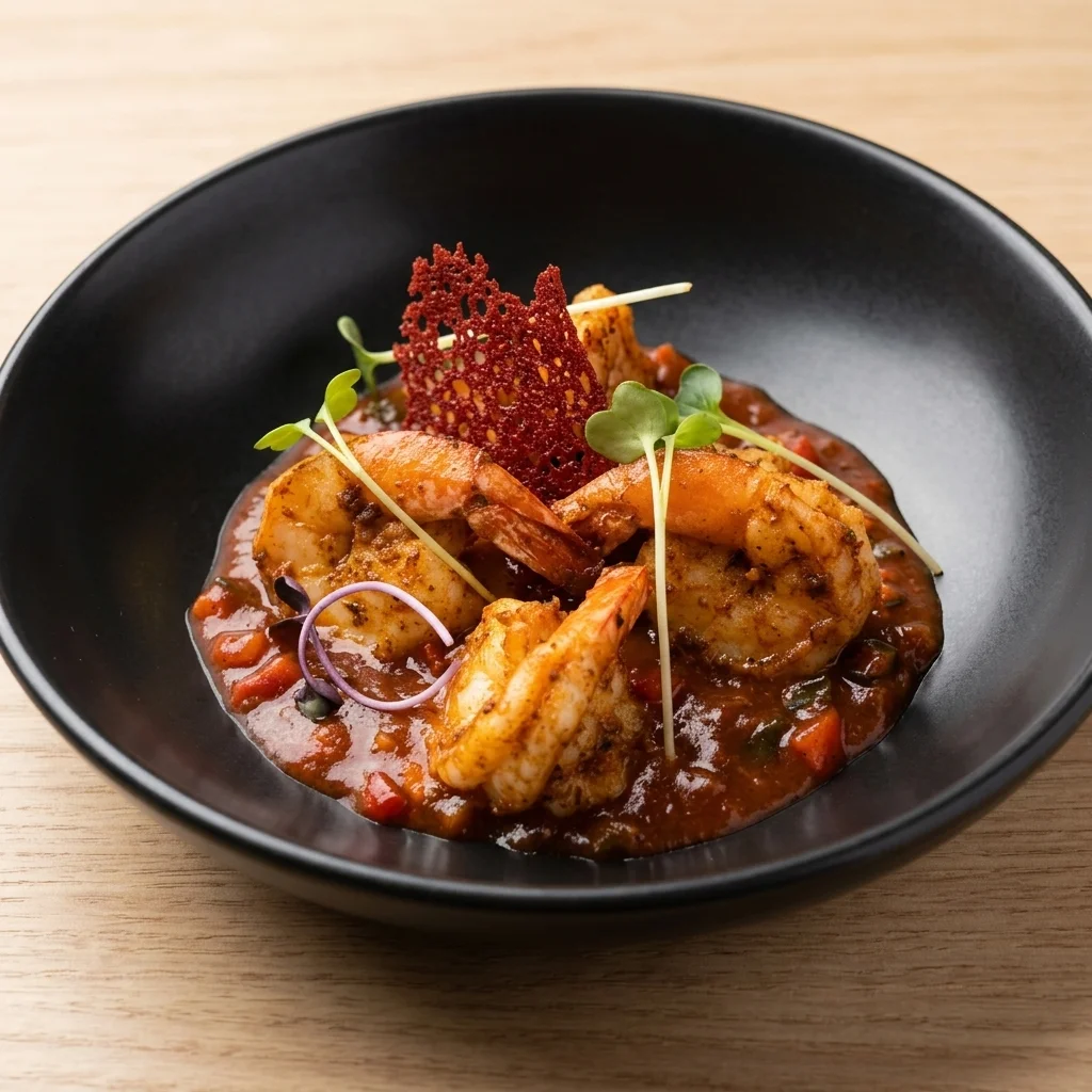 Shrimp dish at Spark Chef Dining & Takeout, Sherwood Park